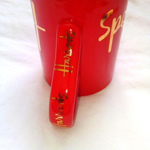 New vintage Harrods Mug - authentic Red - Picture 3 of 4